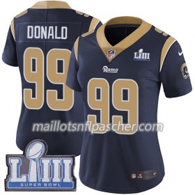 Maillot Los Angeles Rams Aaron Donald 99 Nike Bleu 2019 Super Bowl LIII - Femme
